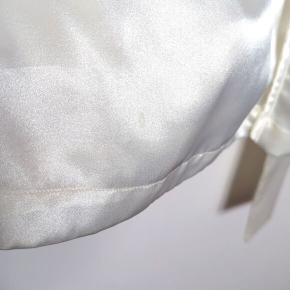 VTG‎ Victoria's Secret Gold Label Night Robe Ivory One Size - Picture 7 of 9